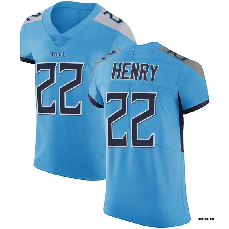 Men's Derrick Henry Tennessee Titans Team Color Vapor Untouchable Jersey -  Light Blue Elite