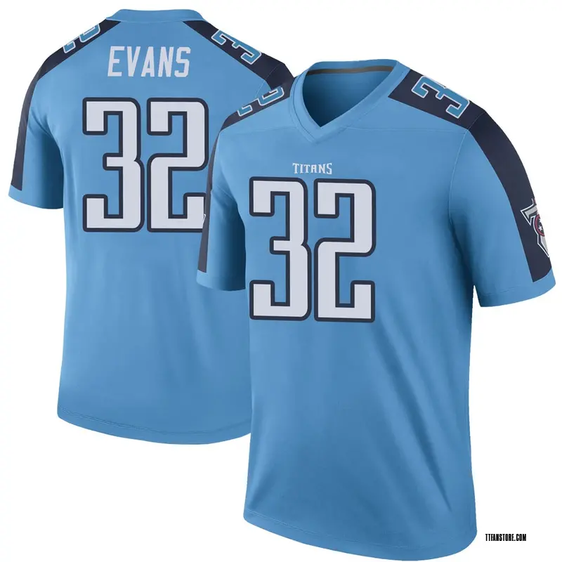 Youth Darrynton Evans Tennessee Titans Color Rush Jersey - Light Blue ...